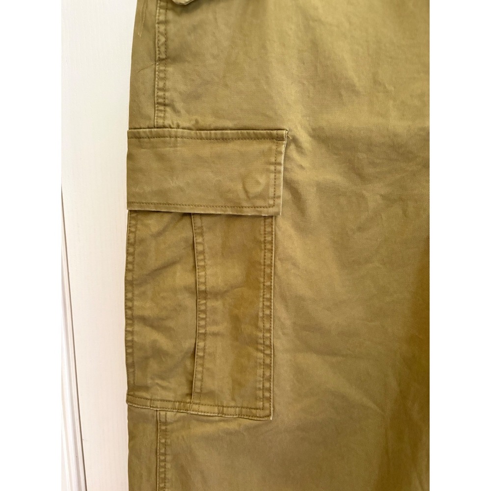 Olive Cargo Drawstring Ankle Pants - Women - Picture 5 of 12